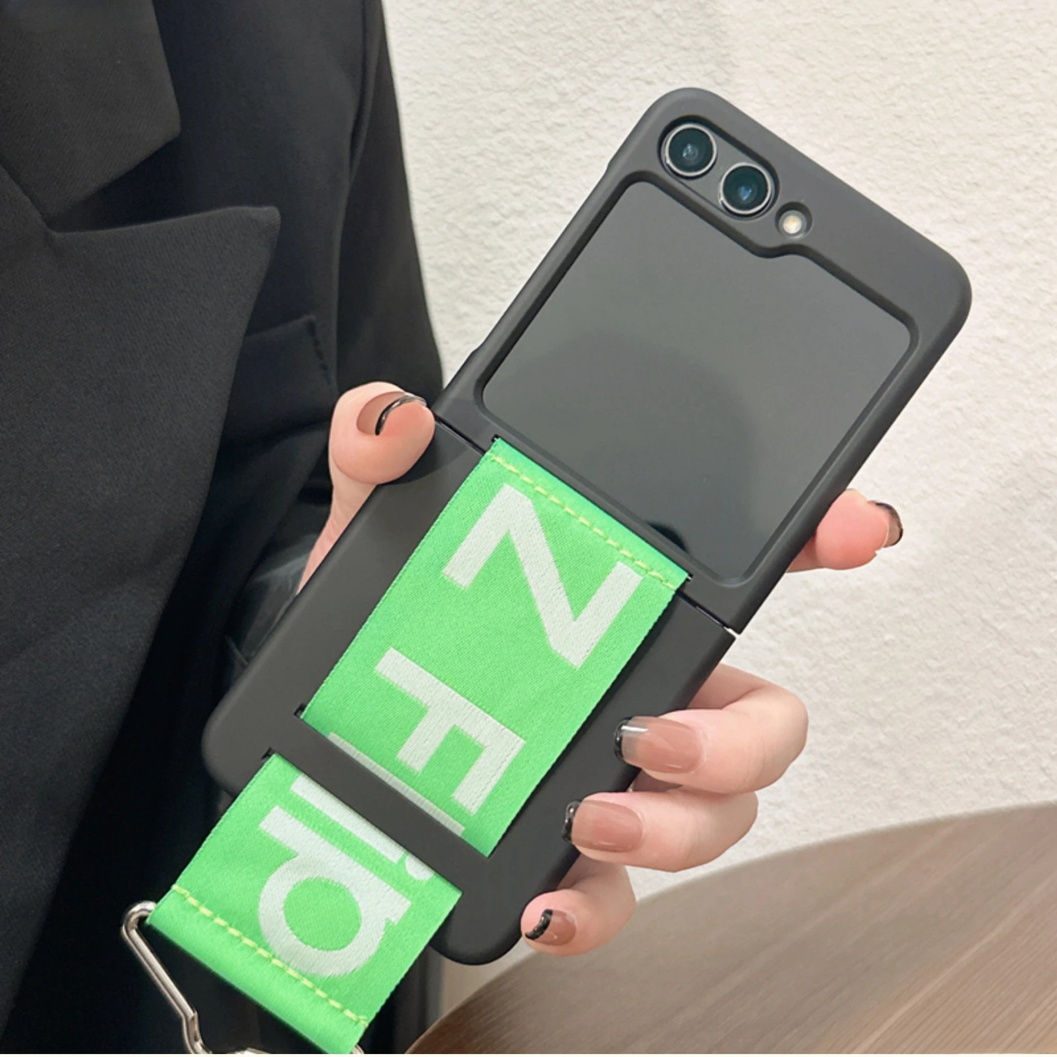 Wrist Strap Case For Samsung Galaxy Z Flip Series - Premium Mobile Phone Cases from Dressmycell.com - Just $17! Shop now at Dressmycell.com Wrist Strap Case For Samsung Galaxy Z Flip Series - Premium Mobile Phone Cases from Dressmycell.com - Just $17! Shop now at Dressmycell.com